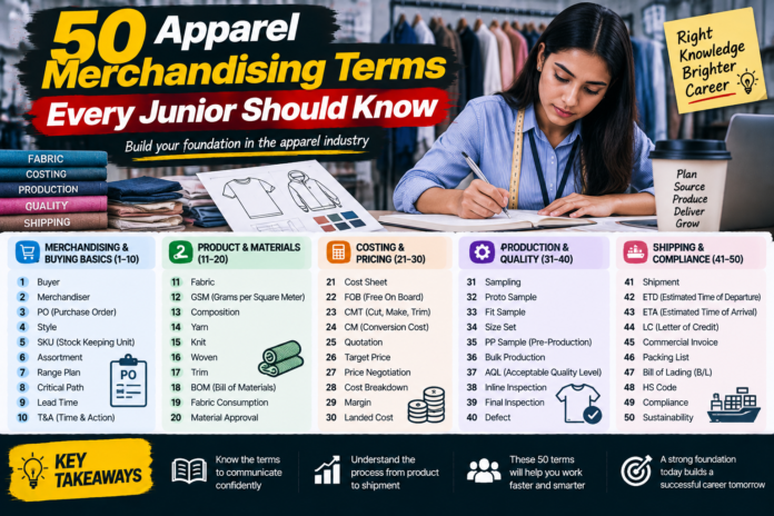 50 Apparel Merchandising Terms Every Junior Should Know