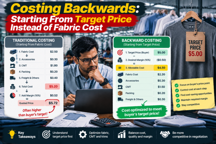 Costing Backwards: Starting From Target Price Instead of Fabric Cost